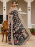 Vasthrlay Womens Printed Unstitched Beige Saree