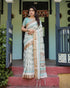 Vasthrlay Handwoven Printed Tasselled Saree