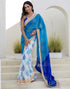 Vasthrlay Georgette Unstitched Multicolor Saree