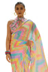 Vasthrlay Fashion Georgette Geometric Green Ethnic Wear