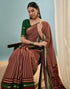 Vasthrlay Printed Weaving Unstitched Maroon Saree