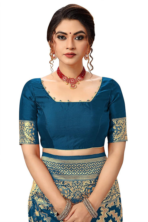 Vasthrlay Tassel Banarasi Blouse Ethnic Wear