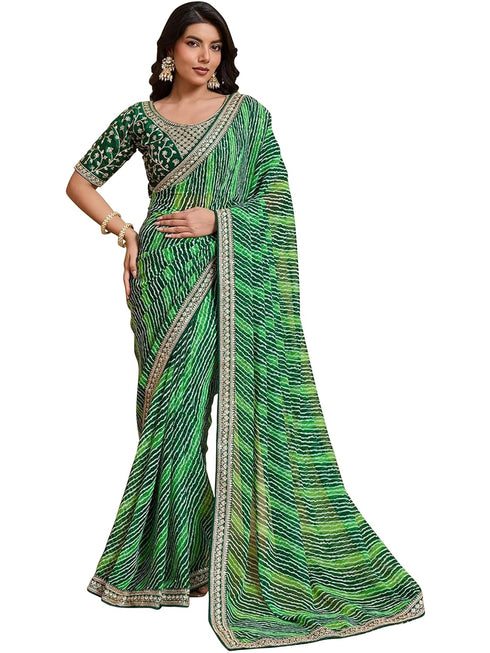 Vasthrlay Embroidered Embellished Wedding Saree