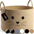 RUGSZONE Handwoven Jute & Cotton Storage Basket