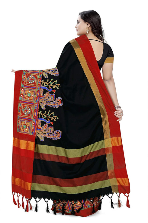 Vasthrlay Peacock Embroidered Saree