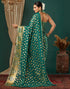 Vasthrlay Georgette Printed Unstitched Maroon Saree