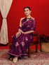Vasthrlay Georgette Printed Dark Saree
