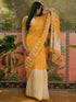 Vasthrlay Womens Printed Unstitched Beige Saree
