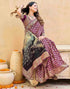 Vasthrlay Womens Weaving Purple | Gold Saree With Unstitched Blouse Piece