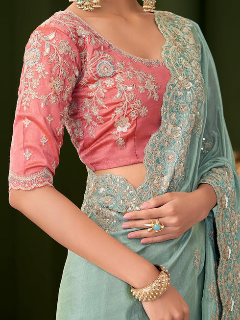 Vasthrlay Embroidery Unstitched Designer Tfh Ethnic Wear