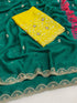 Vasthrlay Pink Georgette Embroidery Saree
