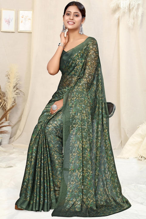 Vasthrlay Fashion Chiffon Printed Ethnic Wear