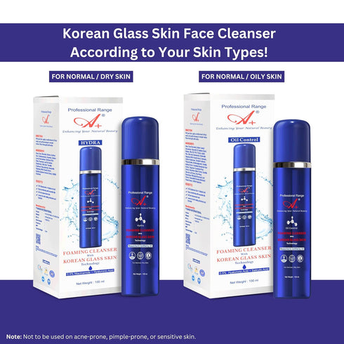 A+ Korean Glass Hydra Foaming Face Cleanser With Rice Water