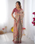 Vasthrlay Handloom Geometric Turquoise Saree