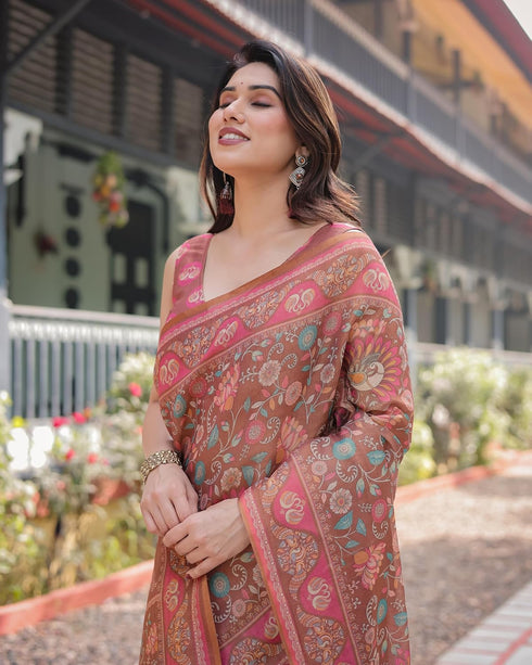 Vasthrlay Floral Tassels Traditional Saree