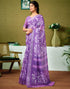 Vasthrlay Womens Cotton Printed Brown Saree