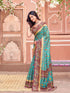 Vasthrlay Womens Printed Unstitched Purple Saree