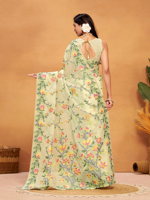 Vasthrlay Cotton Woven Saree