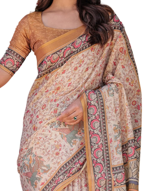 Vasthrlay Handloom Printed Saree