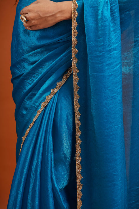Vasthrlay Border Unstitched Saree