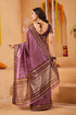 Vasthrlay Orange Jacquard Unstitched Saree