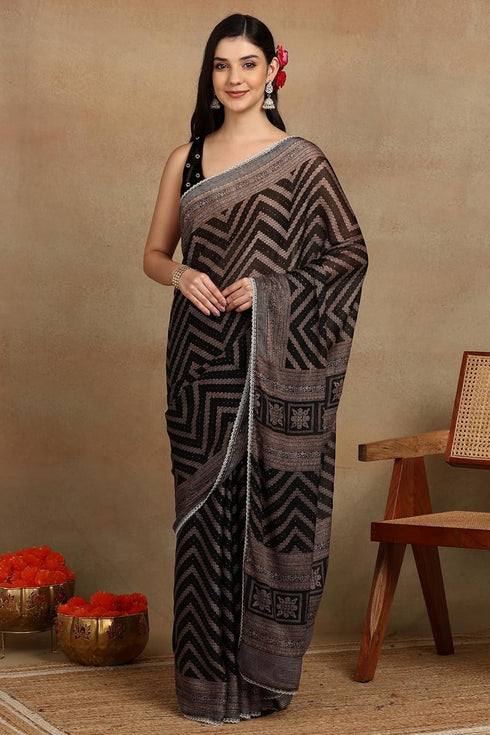 Vasthrlay Fashion Georgette Leheriya Turquoise Ethnic Wear