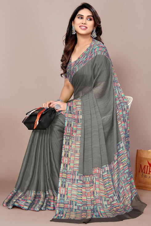 Vasthrlay Fashion Chiffon Printed Ethnic Wear