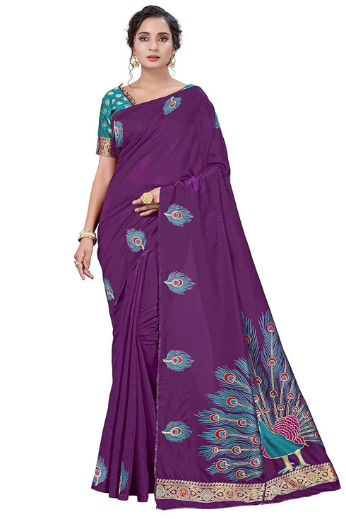 Vasthrlay Banarasi Blouse Maroon Ethnic Wear