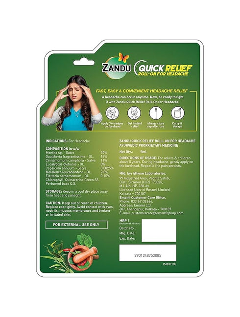 Zandu Quick Relief Roll