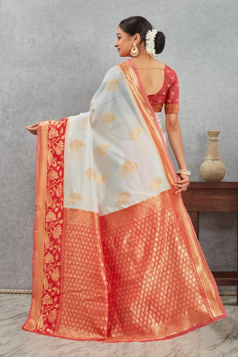 Vasthrlay Design Banarasi Traditional Whitered