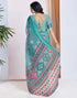 Vasthrlay Georgette Printed Unstitched Multicolor Saree