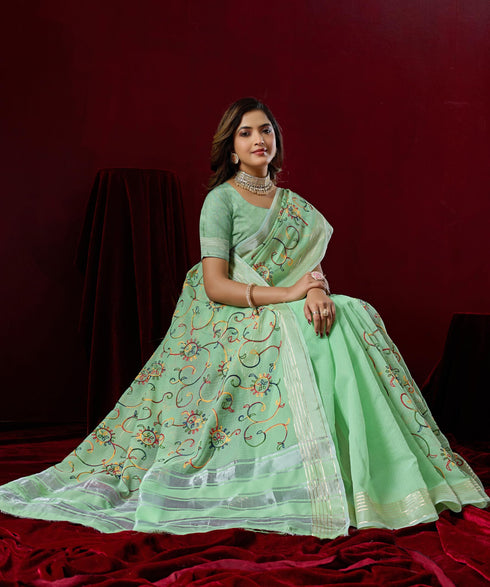 Vasthrlay Embroidery Saree