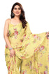 Vasthrlay Fashion Chiffon Georgette Beige Ethnic Wear