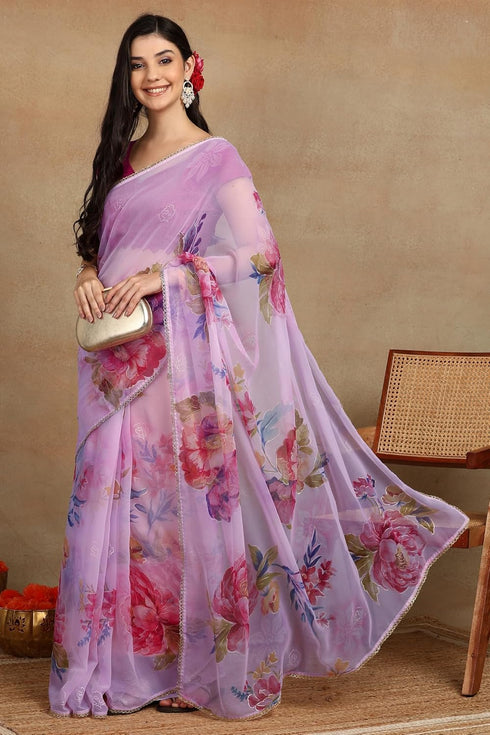 Vasthrlay Fashion Georgette Printed Ethnic Wear