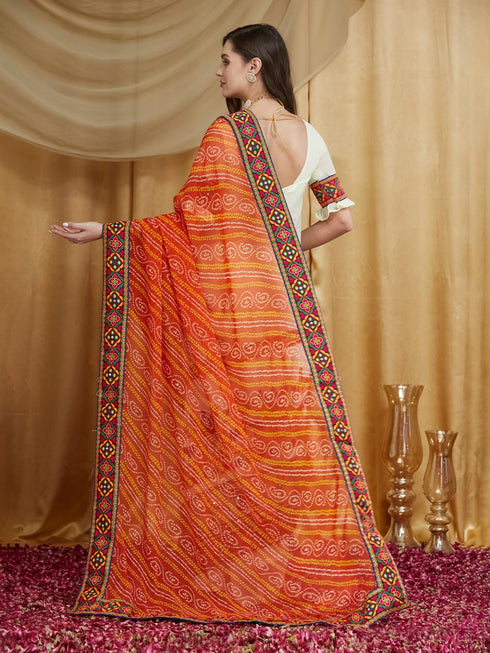 Vasthrlay Festival Embroidred Saree