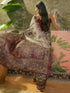 Vasthrlay Womens Printed Unstitched Beige Saree