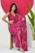 Vasthrlay Fashion Georgette Geometric Dusty Ethnic Wear