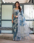 Vasthrlay Floral Prints Tasseled Saree