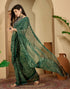 Vasthrlay Georgette Embroidery Unstitched Yellow Saree