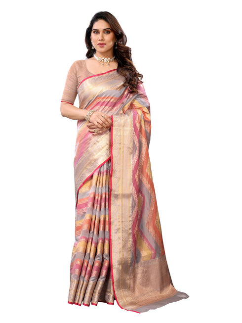 Vasthrlay Jacquard Unstitched Saree