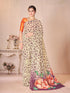 Vasthrlay Green Georgette Unstitched Saree