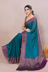 Vasthrlay Fashion Chiffon Georgette Teal Ethnic Wear