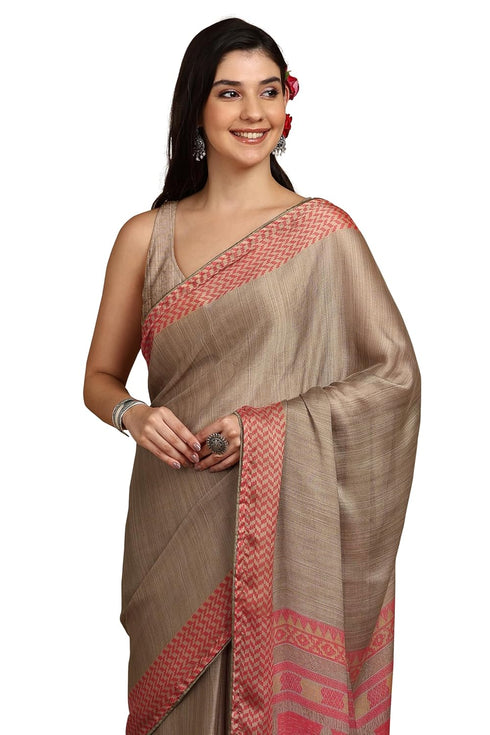 Vasthrlay Fashion Chiffon Geometric Printed Ethnic Wear