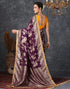 Vasthrlay Banarasi Jacquard Unstitched Pink Saree
