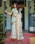 Vasthrlay Handwoven Printed Tasselled Saree