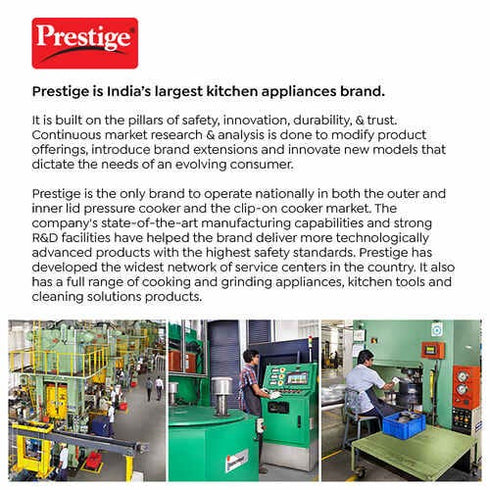 Prestige Popular Svachh Hard Anodised Pressure Cooker 3 L
