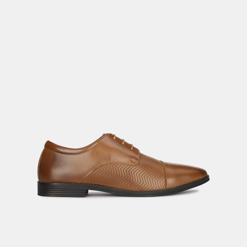 Bata Tan Formal Derby-Style Shoes For Men (Style 8213255)