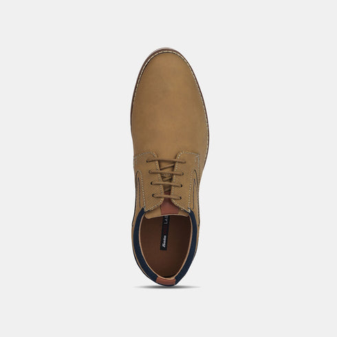 Bata Red Label Tan Casual Lace-Up Shoes For Men (Style 8213654)