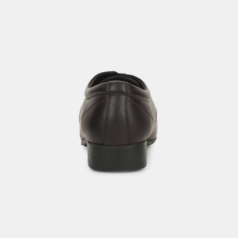 Bata Dark Brown Formal Shoes For Men (Style 8214051)