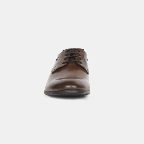 Bata Dark Brown Formal Shoes For Men (Style 8214155)